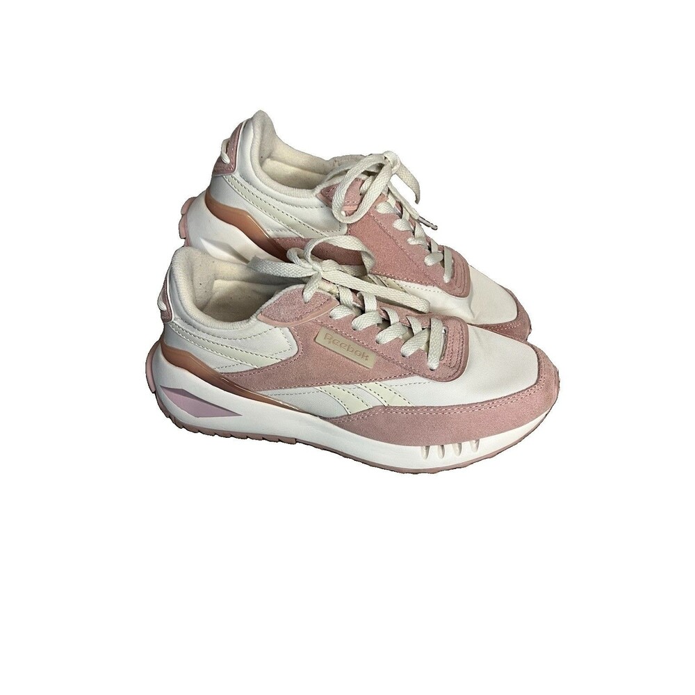 Reebok Womens Classic Leather Retro Runner Sneaker Size 7 Smokey Rose Chalk